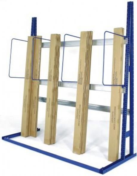 Vertical racks are a great way to store lengths of items particularly 