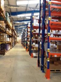 pallet racking shelving and plastic storage boxes Yorkshire