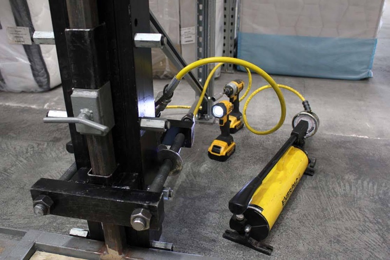 hydraulic tool - pallet rack repair